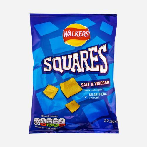 Walkers Squares Salt and Vinegar