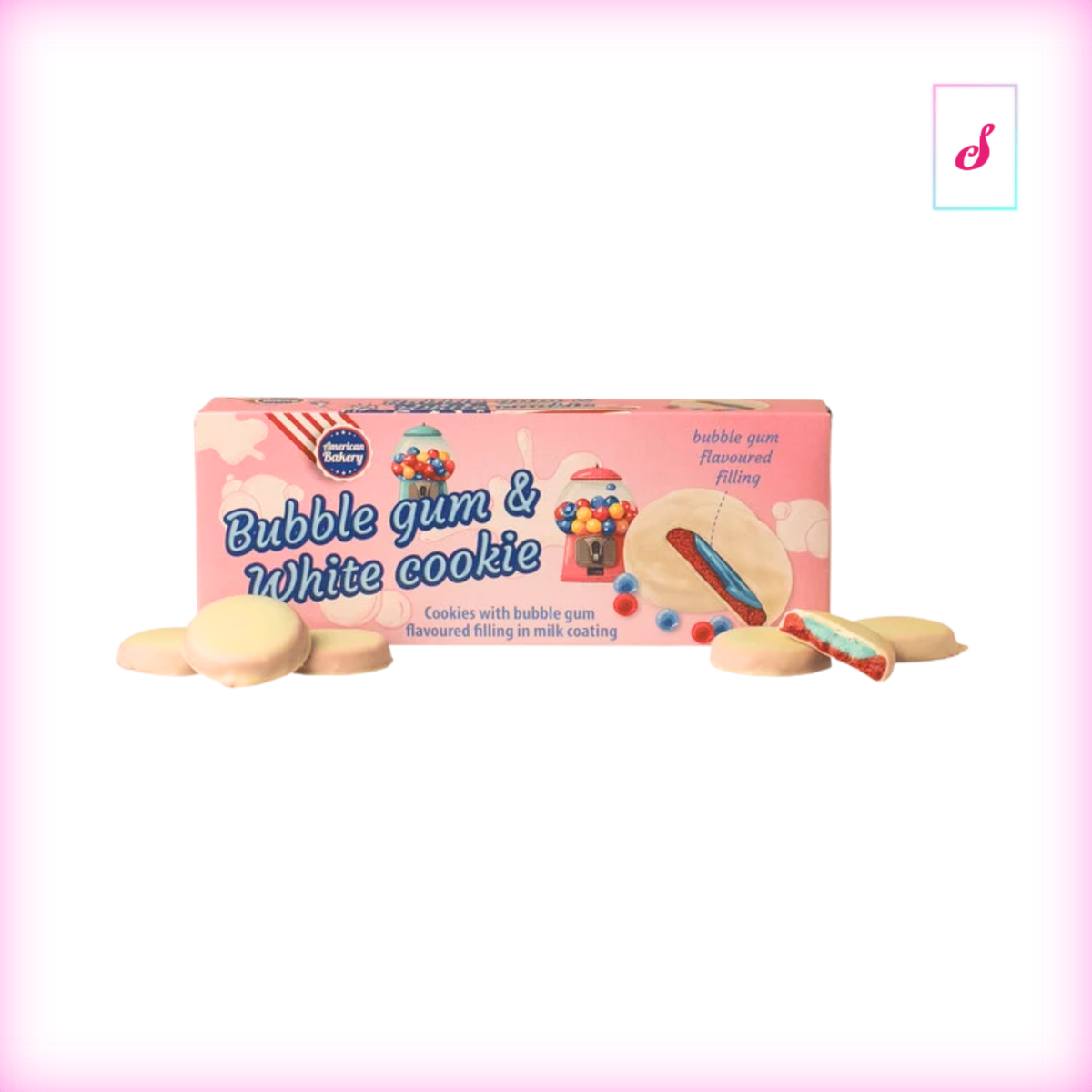 American Bakery Bubblegum & White Cookie