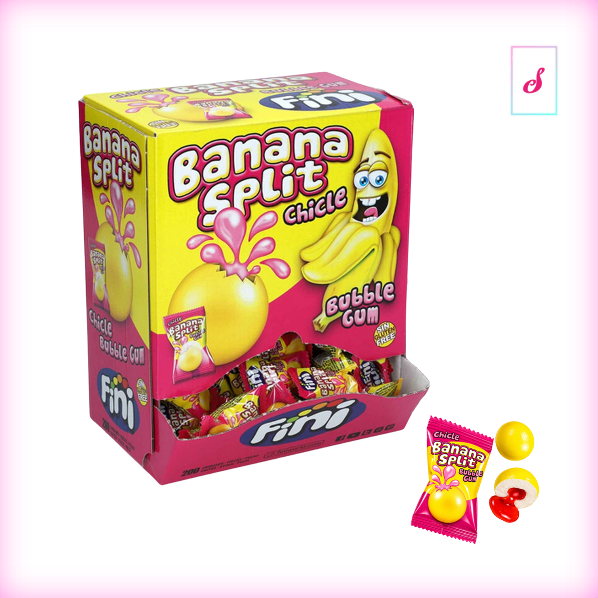 5 x Fini Banana Split Kaugummi