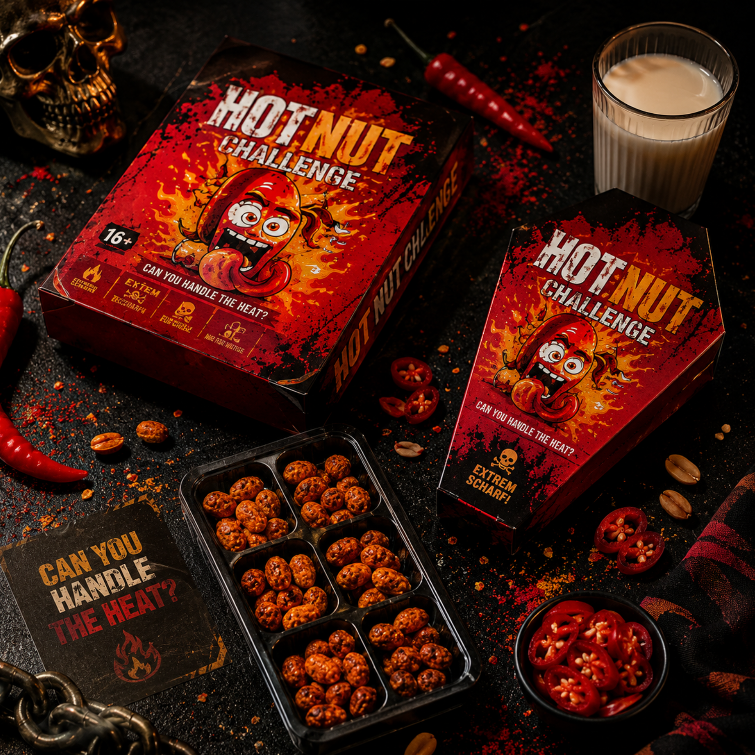 Hot Chip Hot Nut Challenge – Extreme Chili Nüsse
