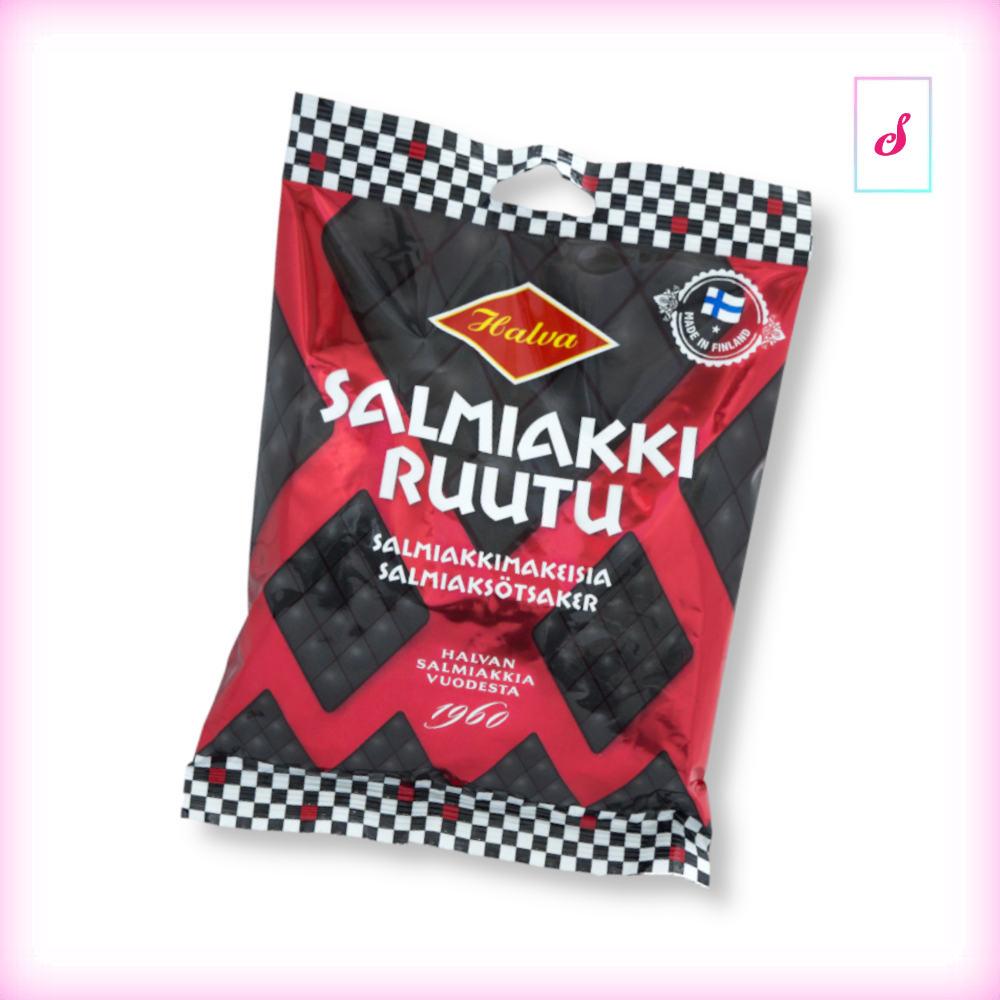 Halva Salmiakki Salmiakpastiller Ruutu