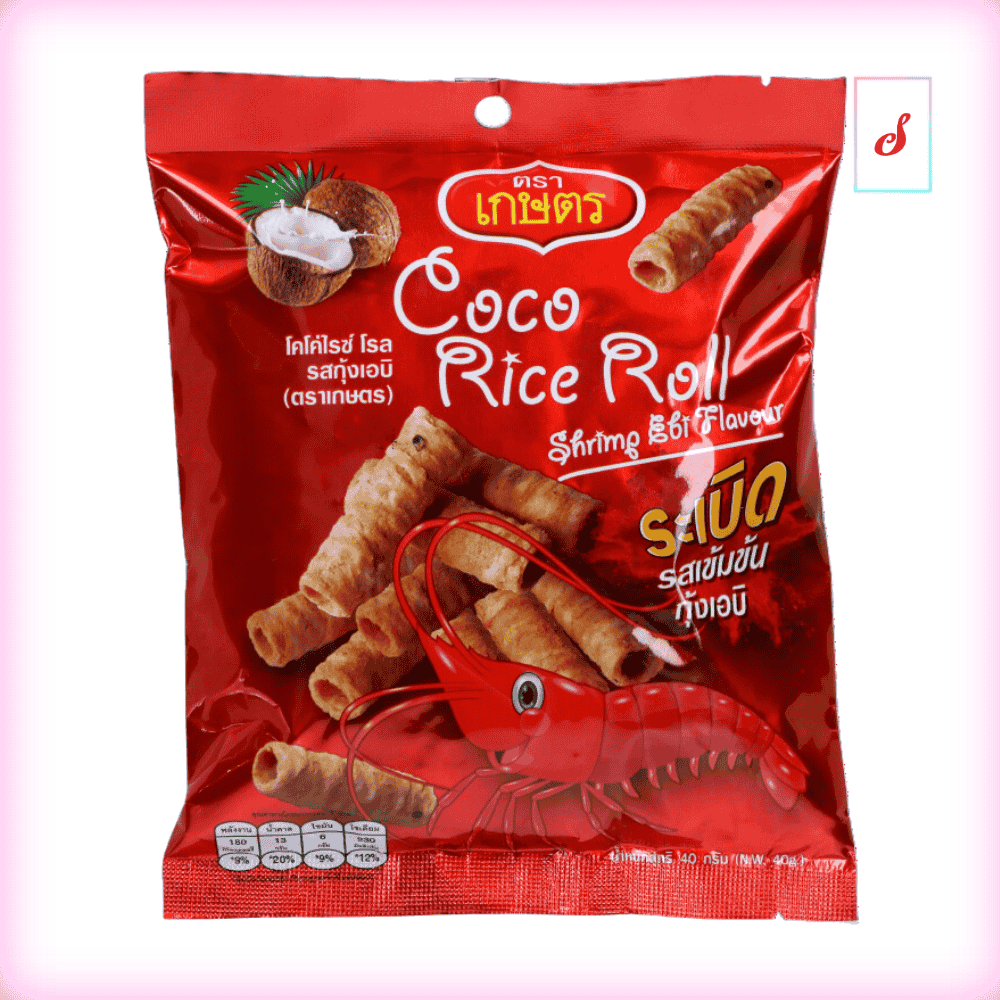 Kaset Coco Rice Rolls Shrimp Flavour