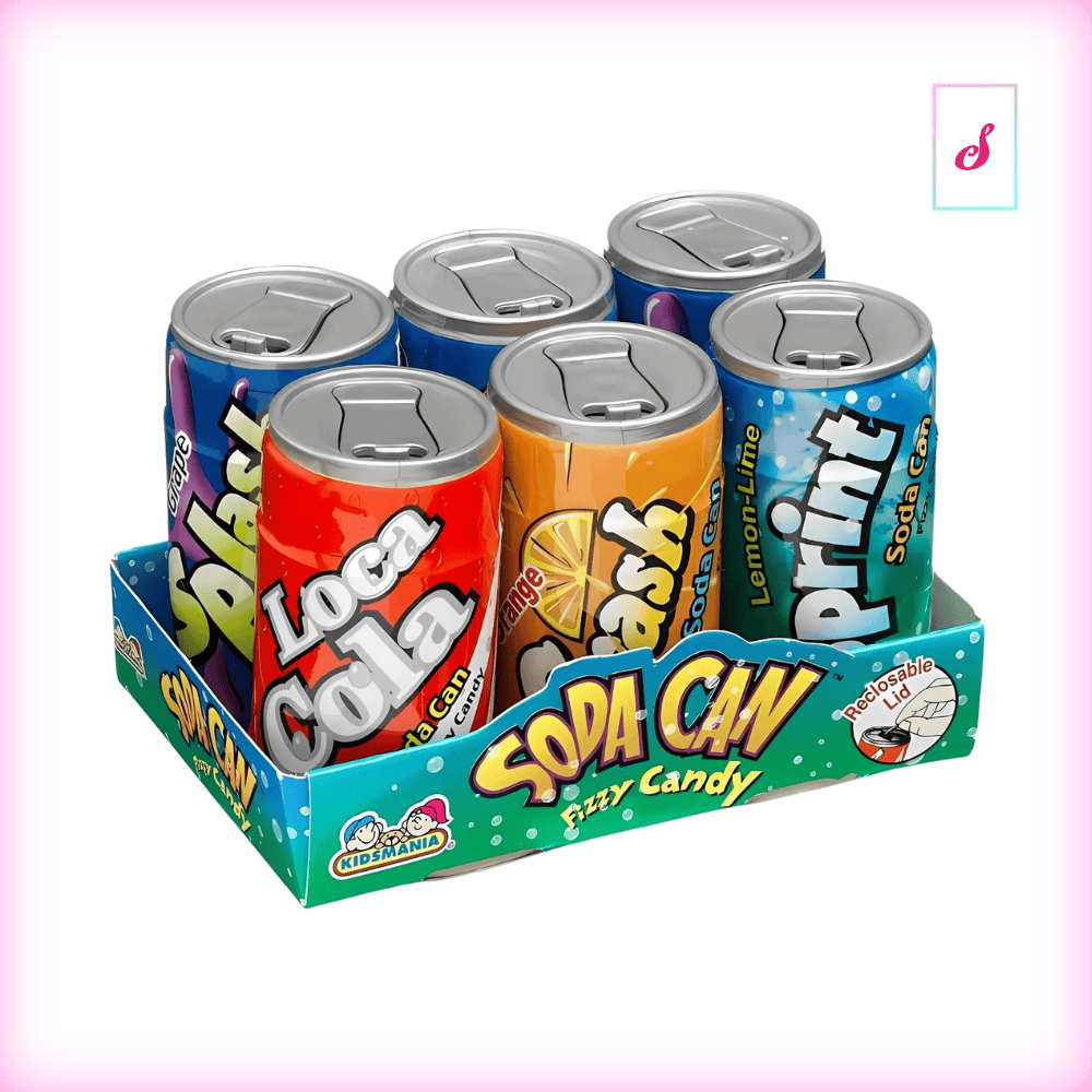 Kidsmania Soda Can Fizzy Candy 6er
