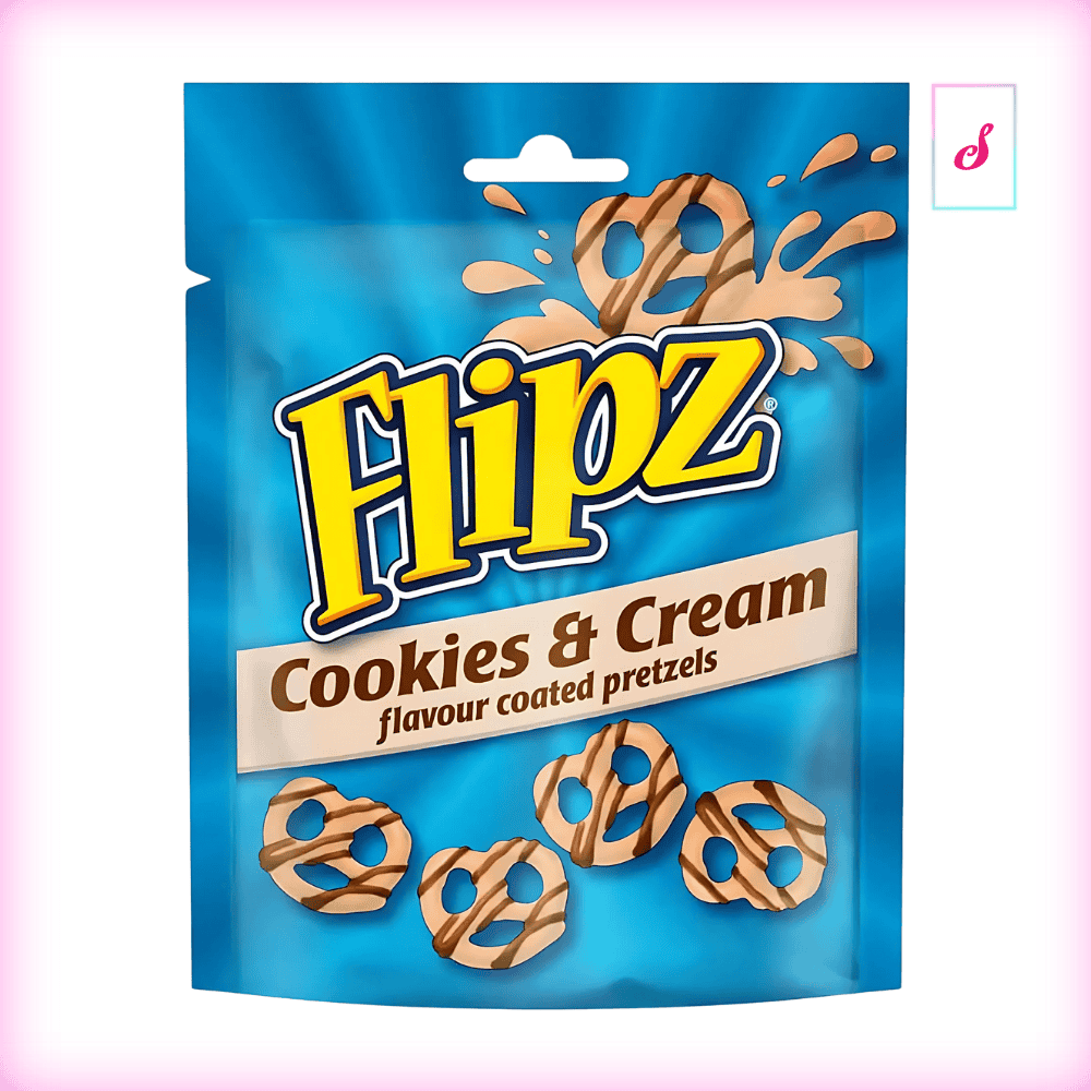 McVities Flipz Cookies & Cream Flavour Coated Pretzels - MHD 12/2025