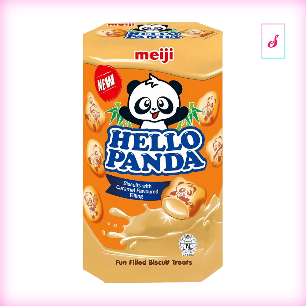Meiji Hello Panda Caramel Flavoured Cookie Biscuits