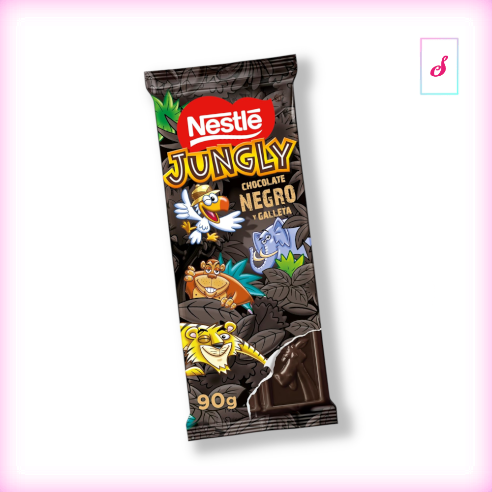 Nestle Jungly Zartbitterschoko mit Keksstücken