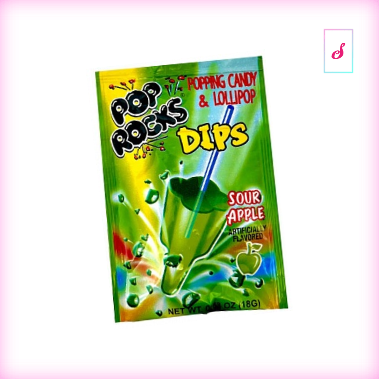 Pop Rocks Dips Sour Apple