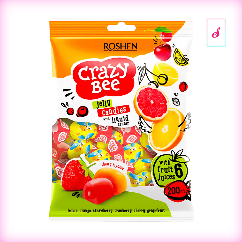 Roshen Crazy Bee Soft Gummies mit Fruchtsaft