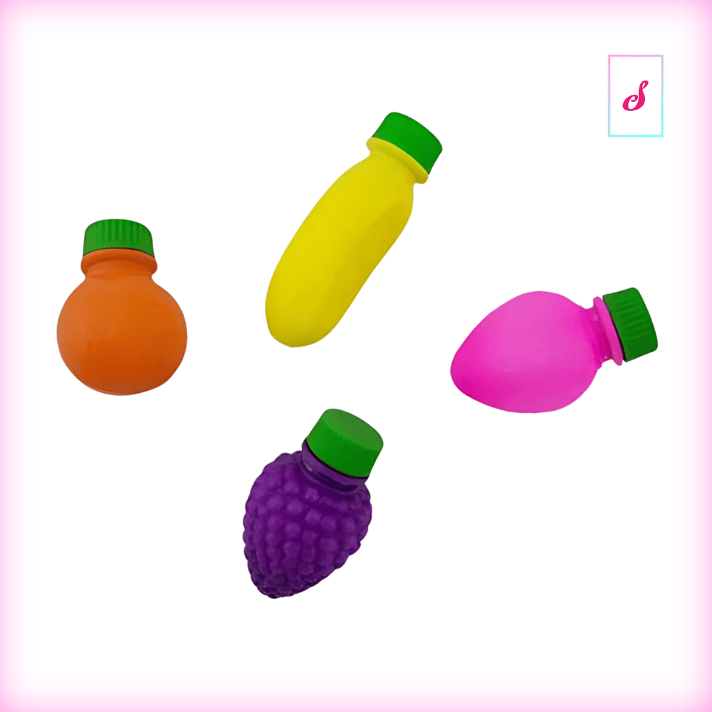 4x Schleckbrause in Früchteform