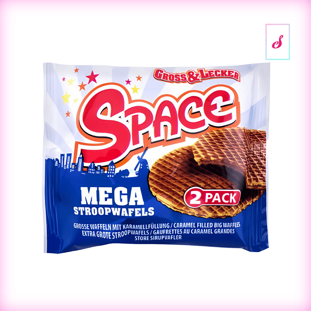 Space Mega Stroopwafels Karamell 2er-Pack