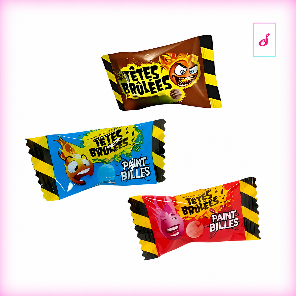 30 x Tetes Brulees (Cola, Erdbeere und Himbeere)
