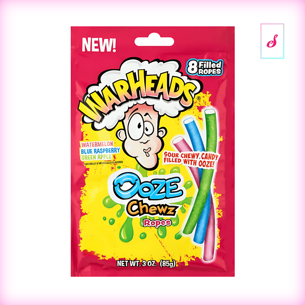 Warheads Ooze Chewz Ropes Sour Chewy Candy - MHD 11/2025