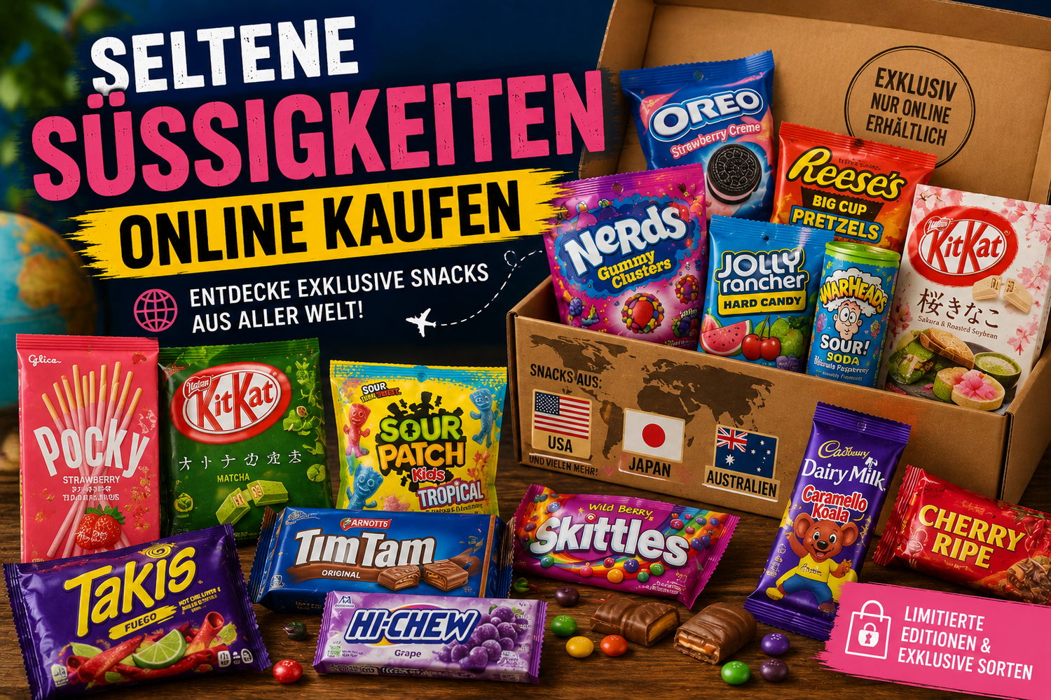 Seltene Süßigkeiten online kaufen – Die besten Geheimtipps aus aller Welt