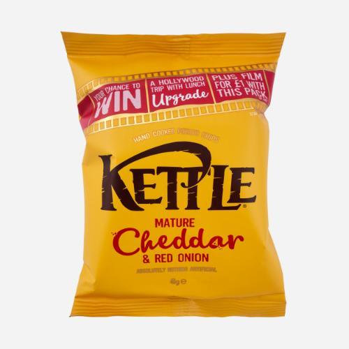 Kettle Chips Cheddar & Red Onion MHD: 27.07.2024