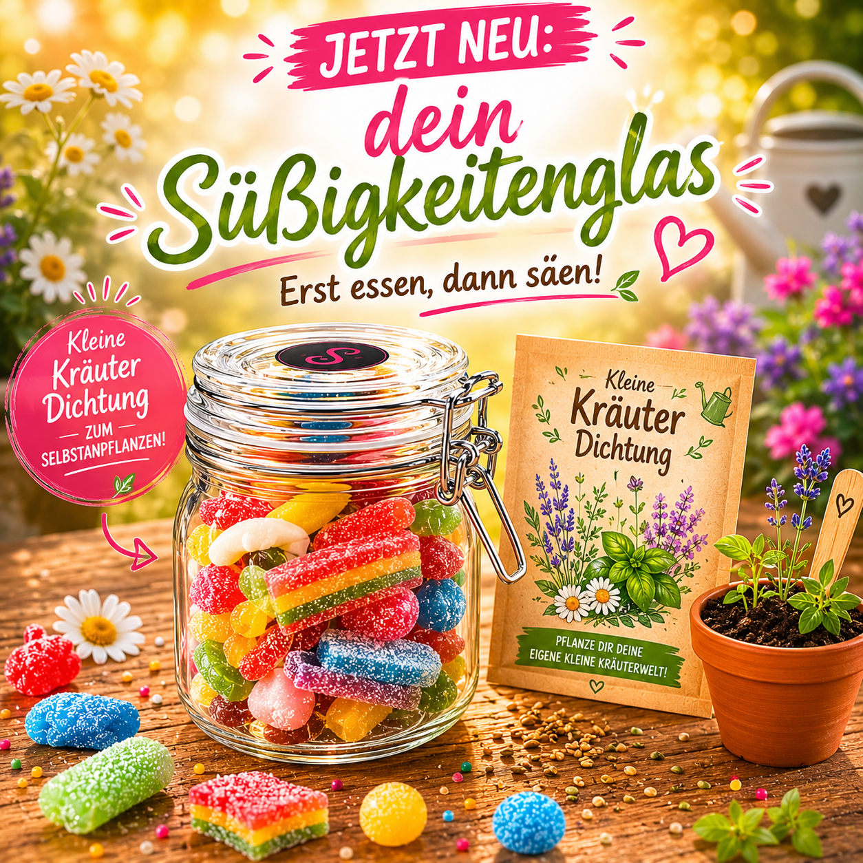 Süßigkeitenglas Mix Süß und Sauer 430g