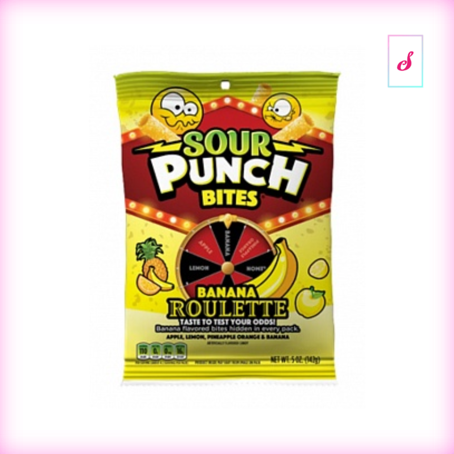 Sour Punch Bites Banana Roulette