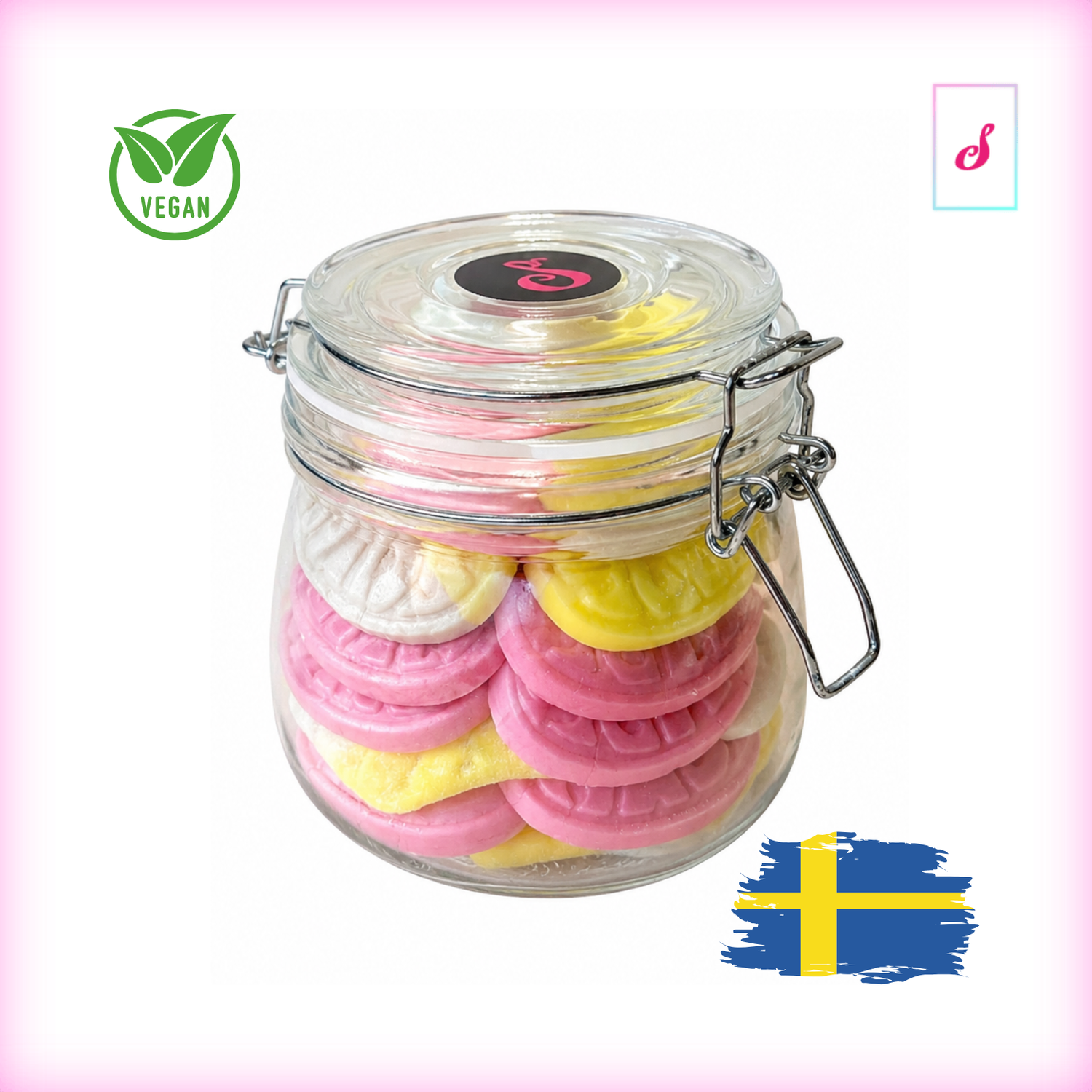 4 x Schwedische Sorten Bubs 400g im praktischen Glas