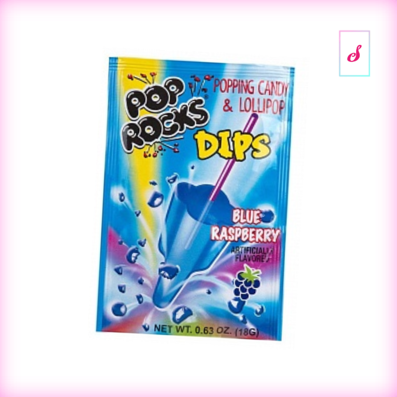 Pop Rocks Dips Blue Raspberry