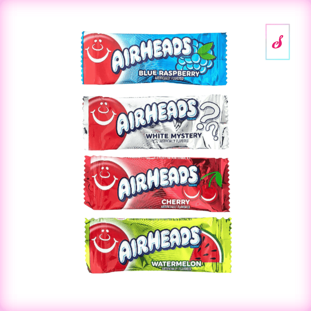 4er Airheads Minis Kaubonbon Probierset