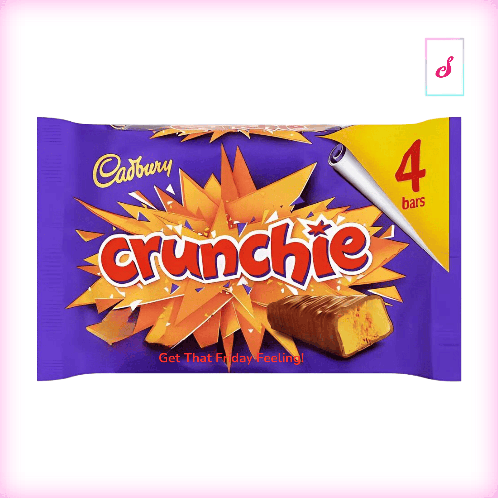 Cadbury Crunchie Schokoriegel 4er-Pack