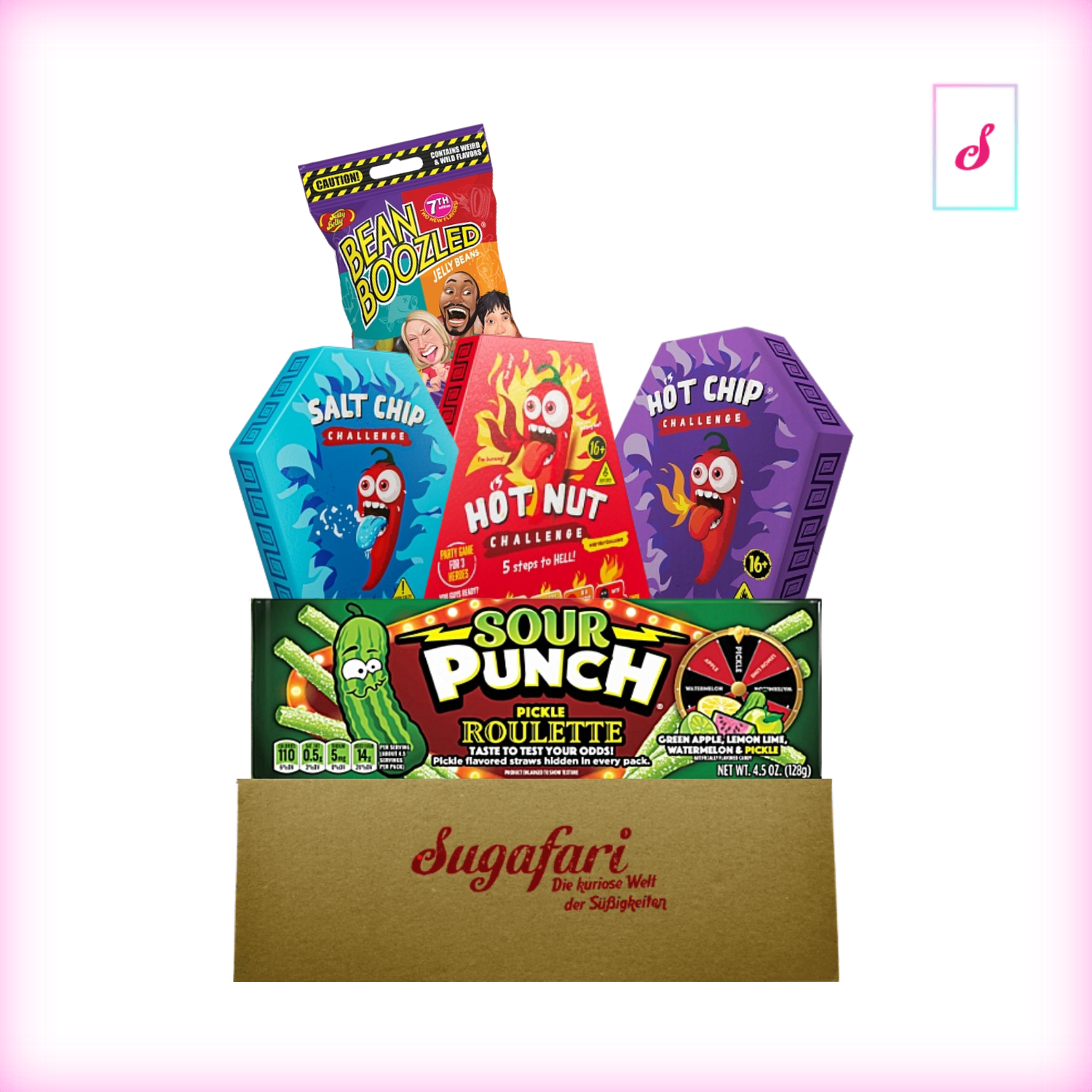 Challenge Box – Scharfe & verrückte Snacks
