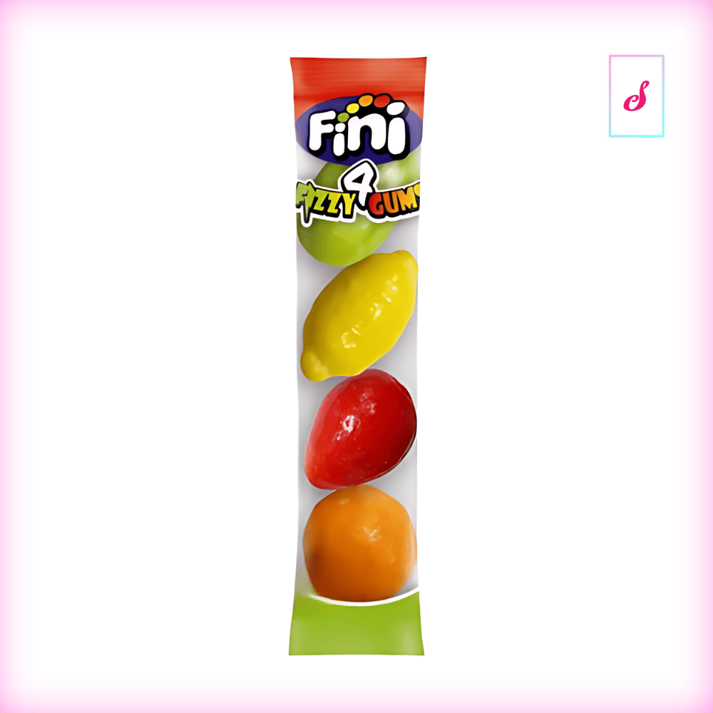 Fini Fizzy 4 Gums Fruit Mix Kaubonbon mit Brausekern