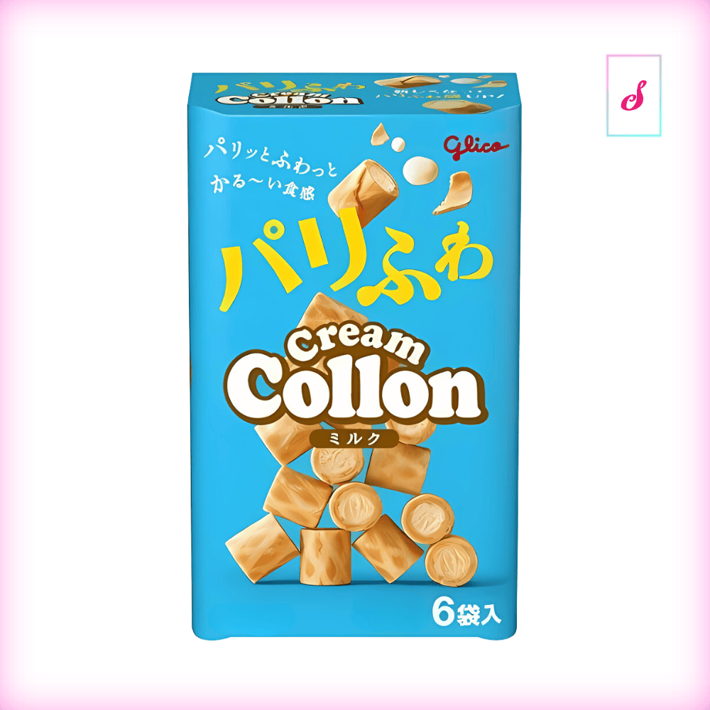 Glico Cream Collon Biscuit Roll Party Box Assari Milk Milchcreme