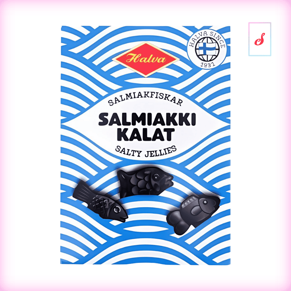 Halva Salmiakfiskar Salmiakki Kalat Salty Jellies