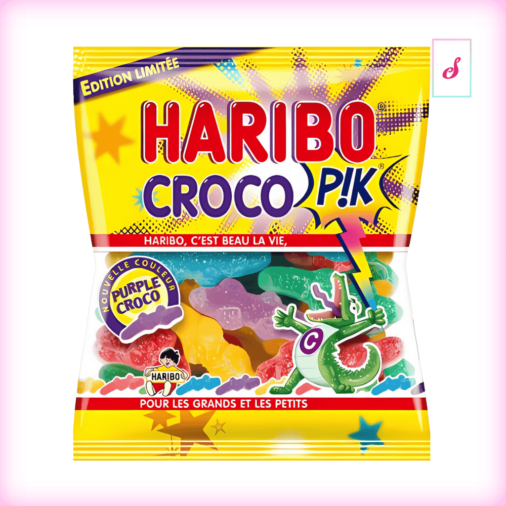 Haribo Croco Pik saure Fruchtgummi Krokodile MHD: 30.11.2024