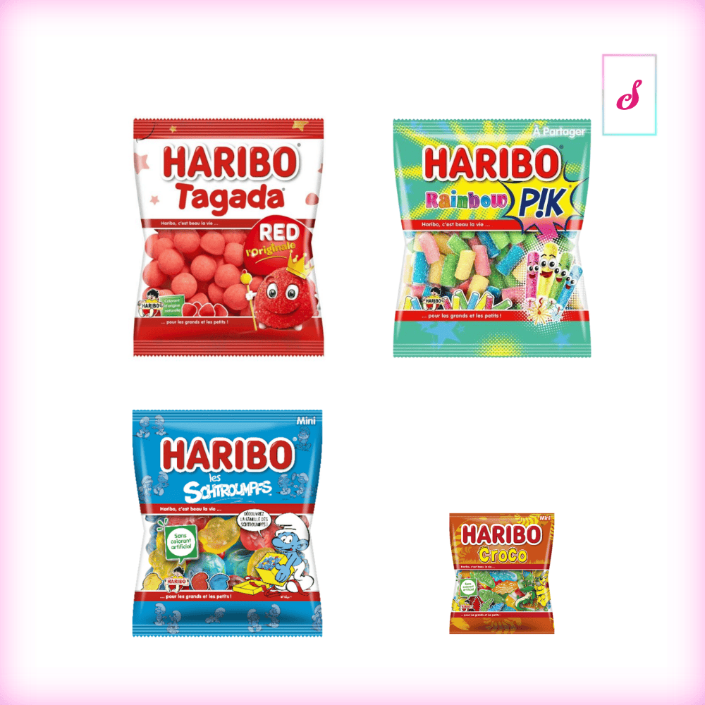 3er Haribo Minis Fruchtgummi Probierset