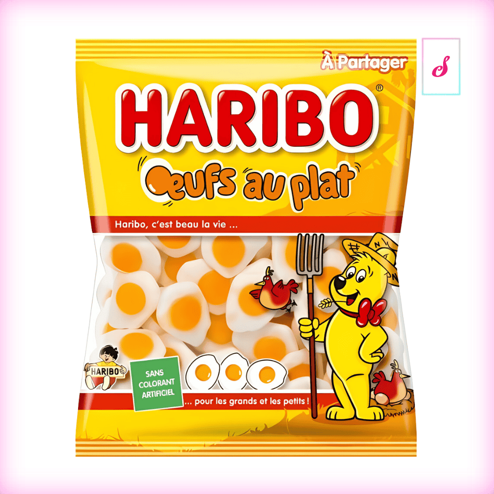 Haribo Oeufs au Plat Fruchtgummi Spiegelei MHD: 30.11.2024