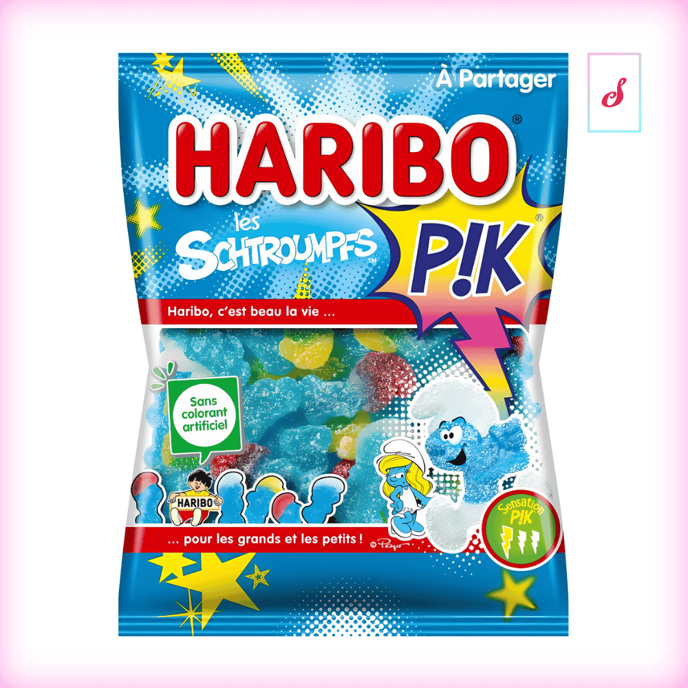 Haribo Schtroumpfs Pik Fruchtgummi Schlümpfe sauer