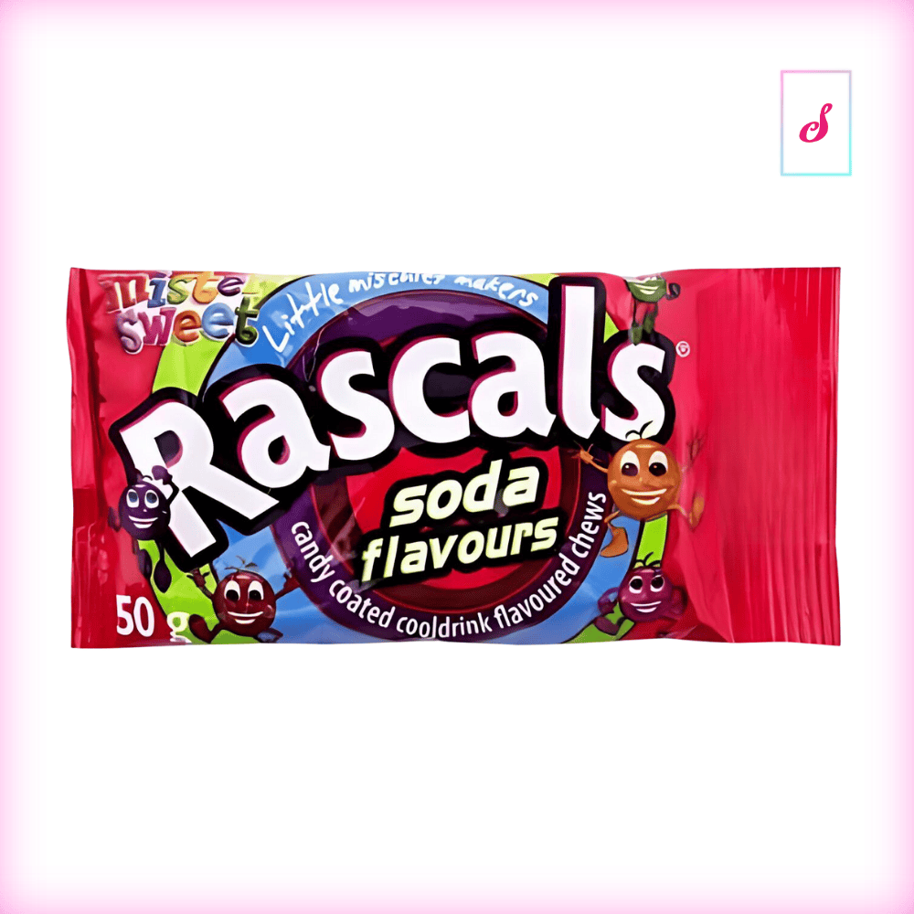 Mister Sweet Rascals Soda Candy Coatet Soda Pop Flavoured Chews