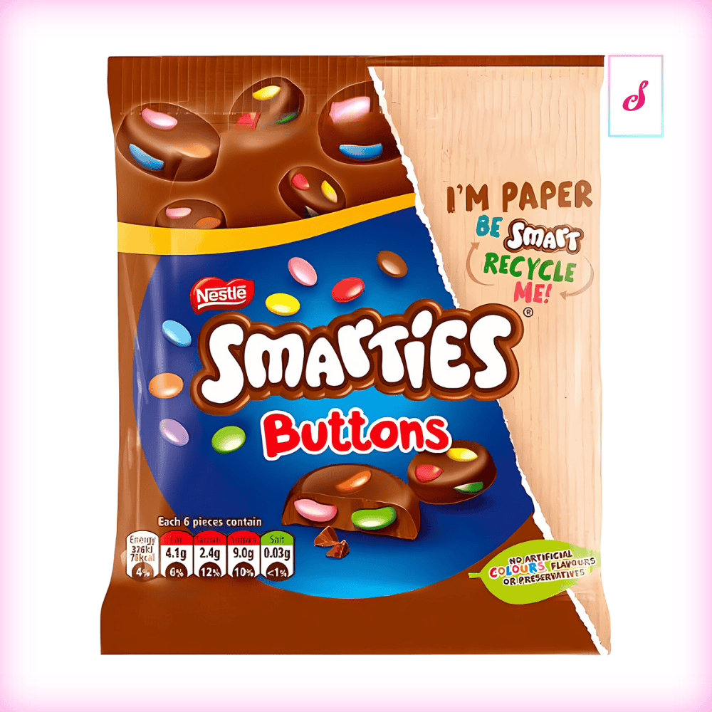 Nestle Smarties Buttons Sharing Bag MHD: 30.09.2024