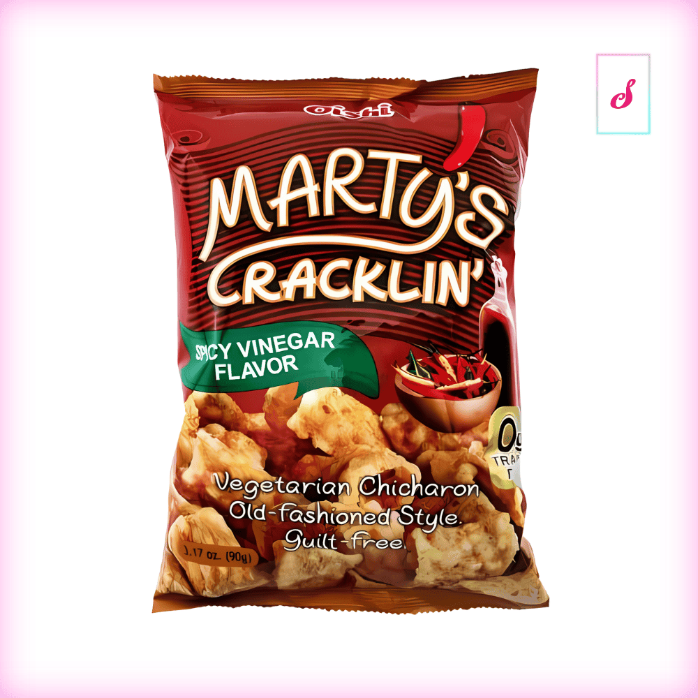 Oishi Martys Cracklin Spicy Vinegar Flavor