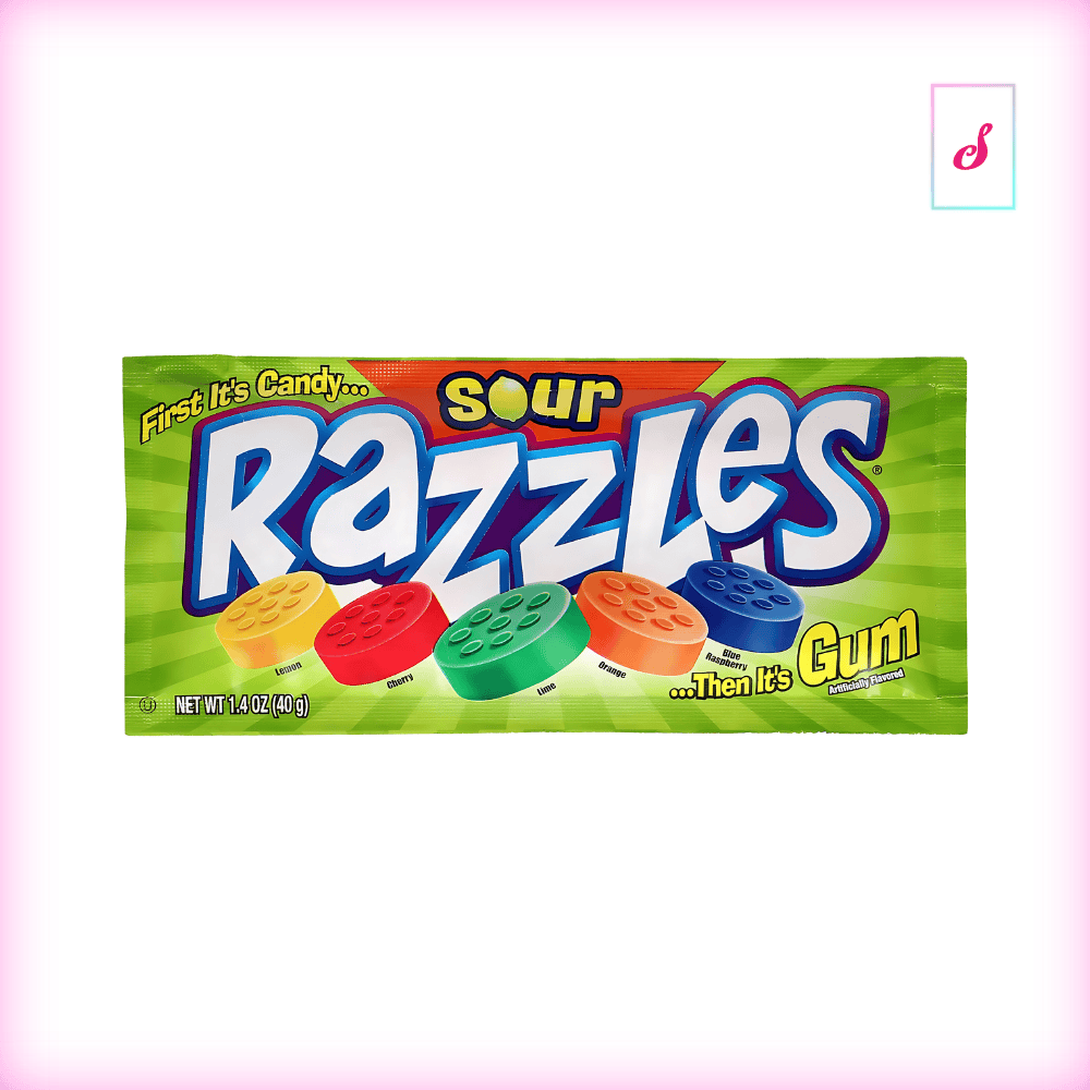 Razzles Candy Gum Sour