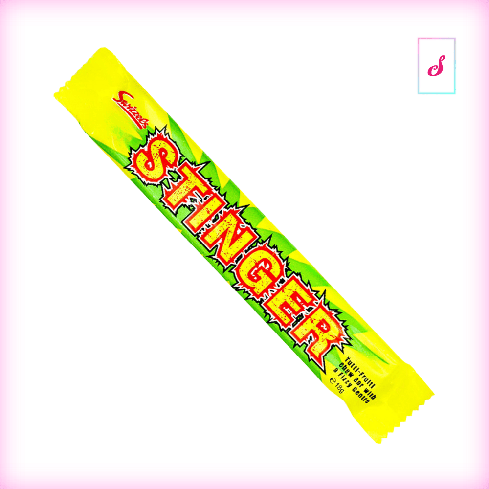 Swizzels Stinger Tutti Frutti Chew Bar Fizzy Centre