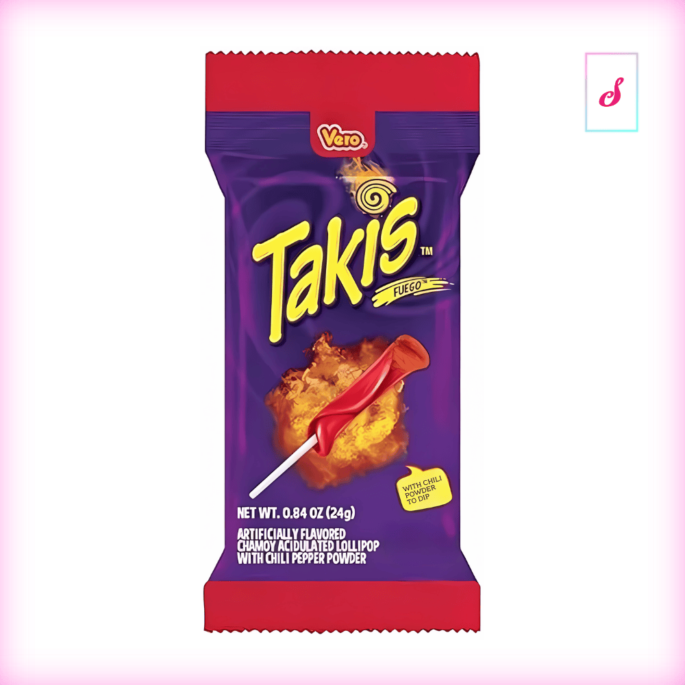 Takis Paleta Fuego Con Chilli Lolly