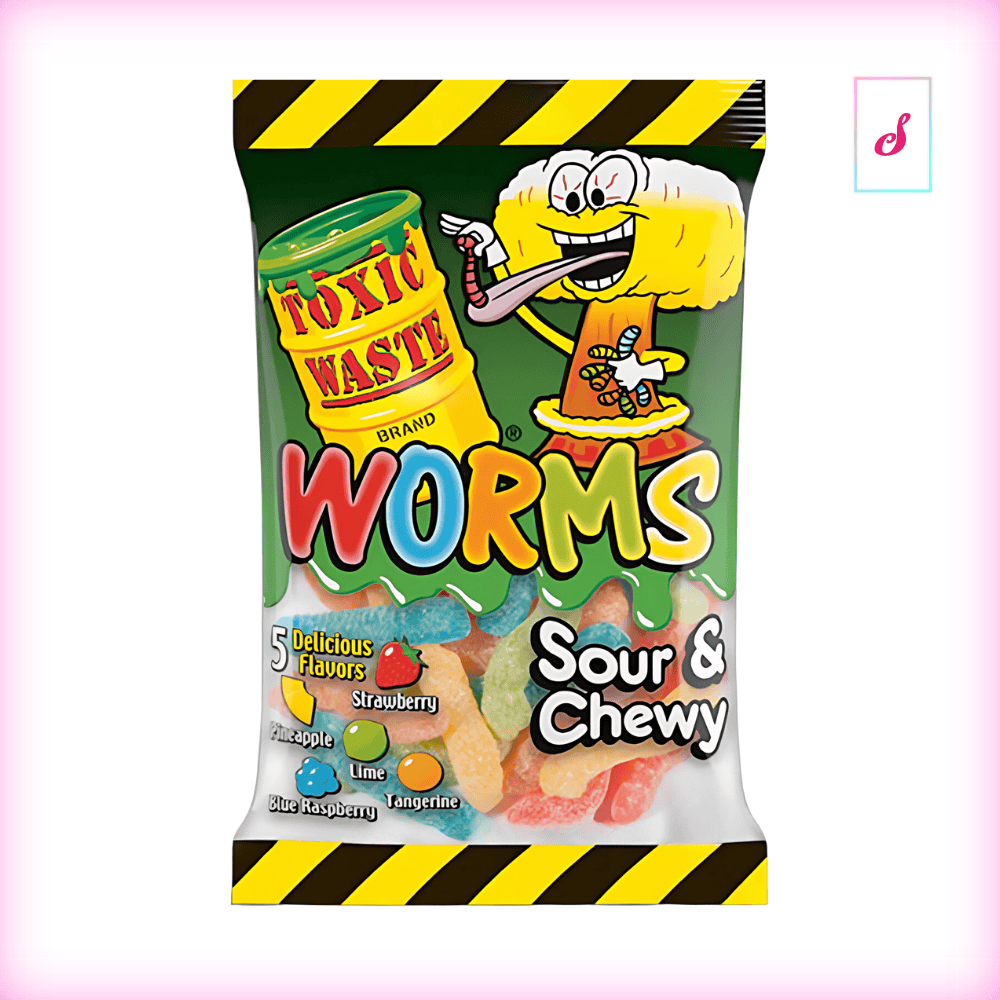 Toxic Waste Gummy Worms sour & chewy