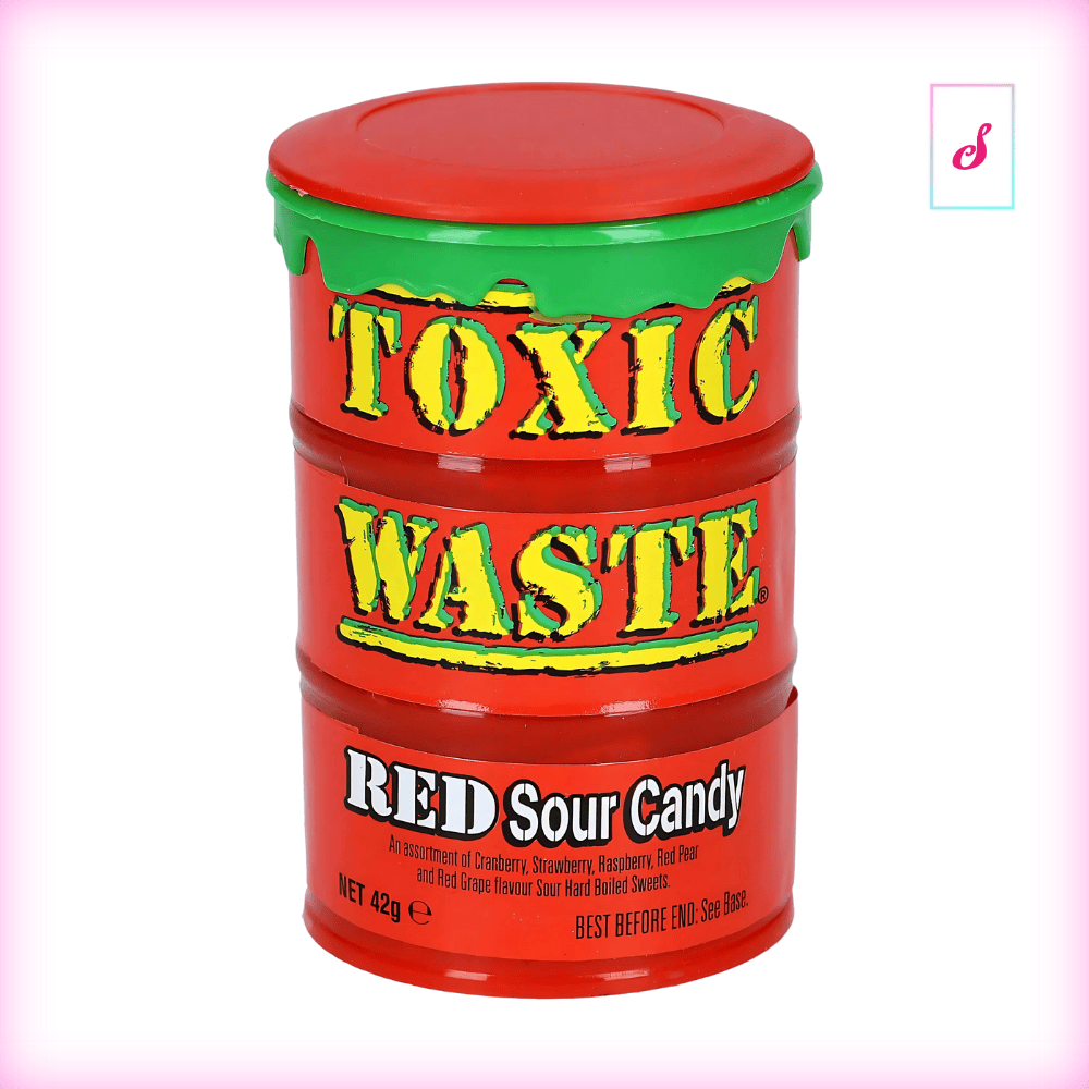 Toxic Waste Sour Candy Red