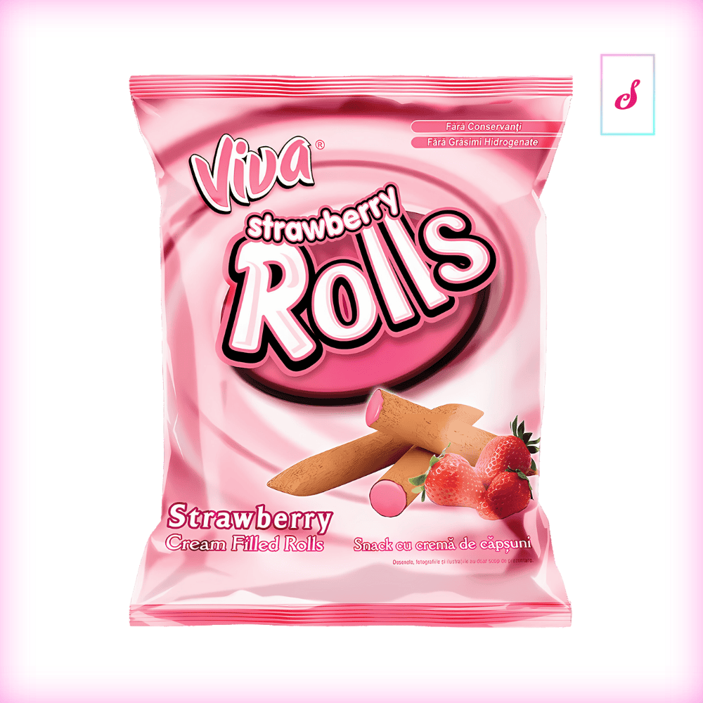 Viva Strawberry Rolls Snack