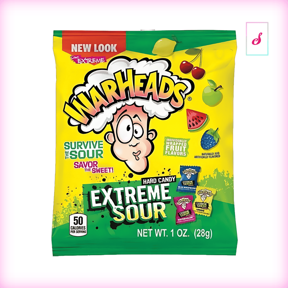 Warheads Extreme Sour Hard Candy Fruit 28g