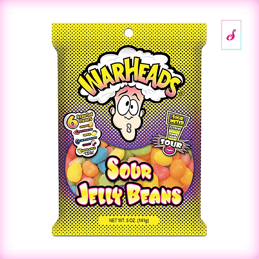 Warheads Sour Jelly Beans MHD: 19.10.2024