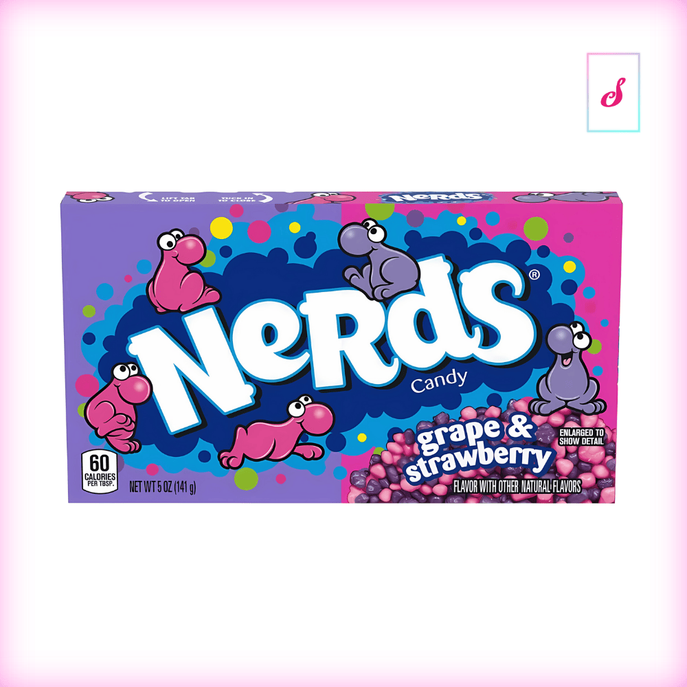 Wonka Nerds Grape & Strawberry Theatre Box