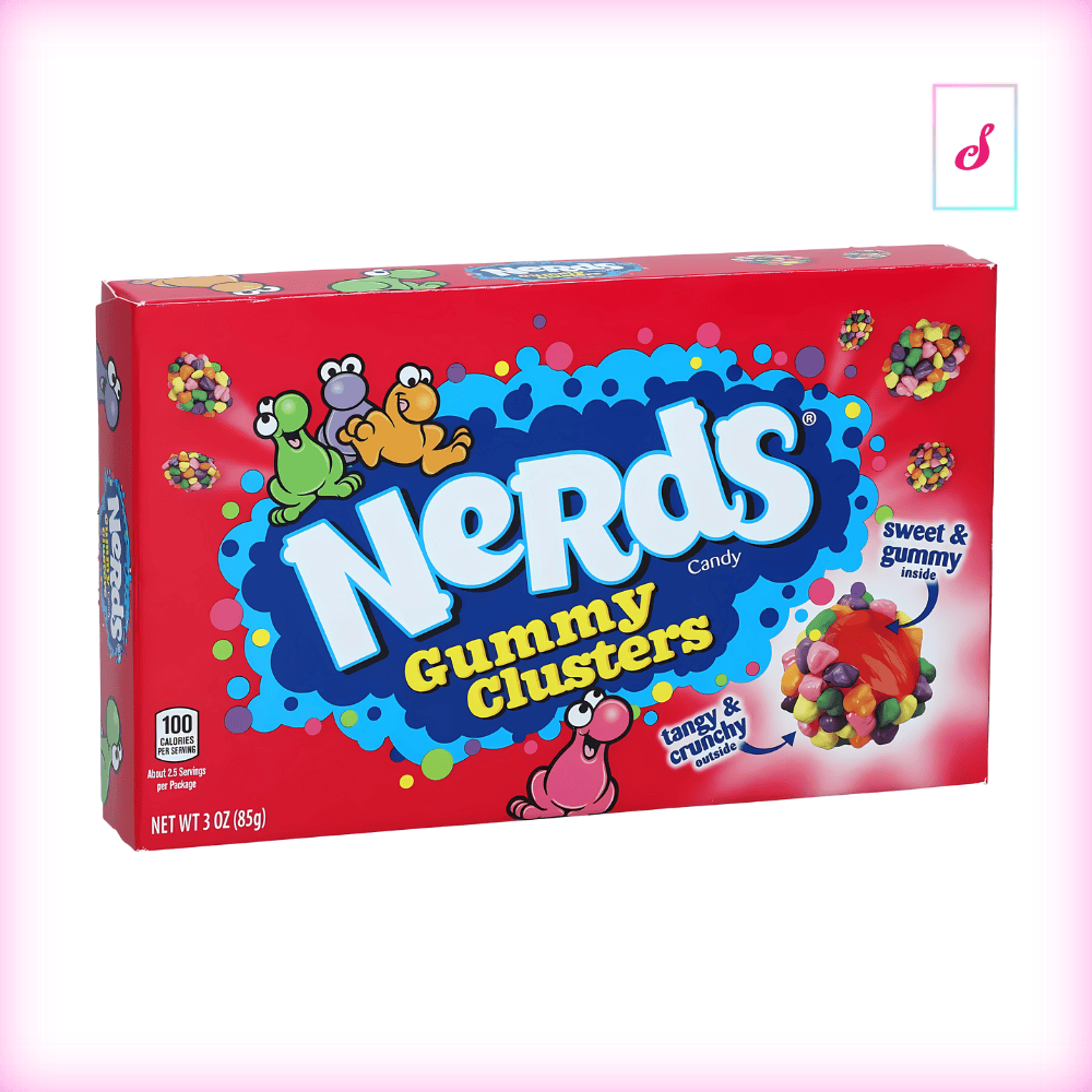 Wonka Nerds Rainbow Gummy Clusters Theatre Box